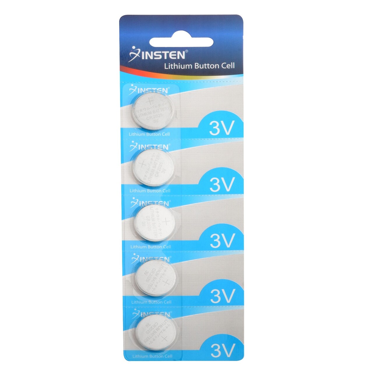 Insten (Pack of 5pcs) CR2025 CR 2025 Lithium 3V Coin Cell Button Battery for Calculators Watches